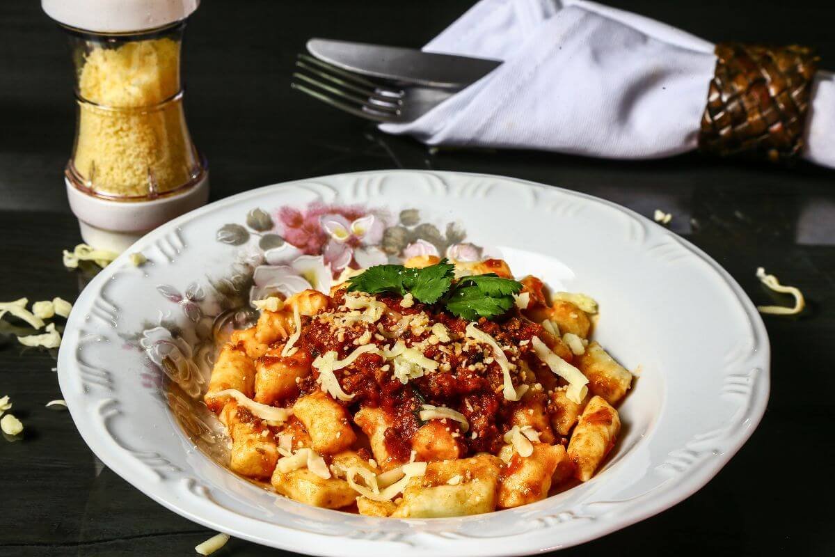 Homemade Italian lasagna served as a baked comfort dish
